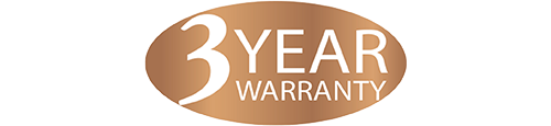 3 Year Warranty, Official Sponsor of the Six o'clock Show